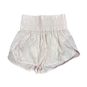 FP‎ Movement Free People Way Home High Waisted Shorts Light Pink Womens Medium